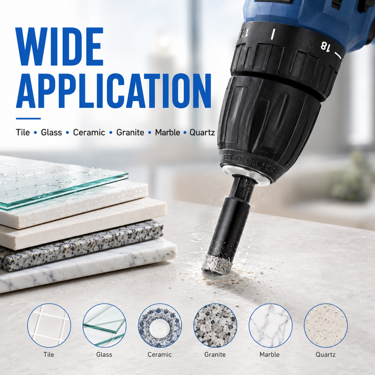 6 Pcs Diamond Drill Bits Set