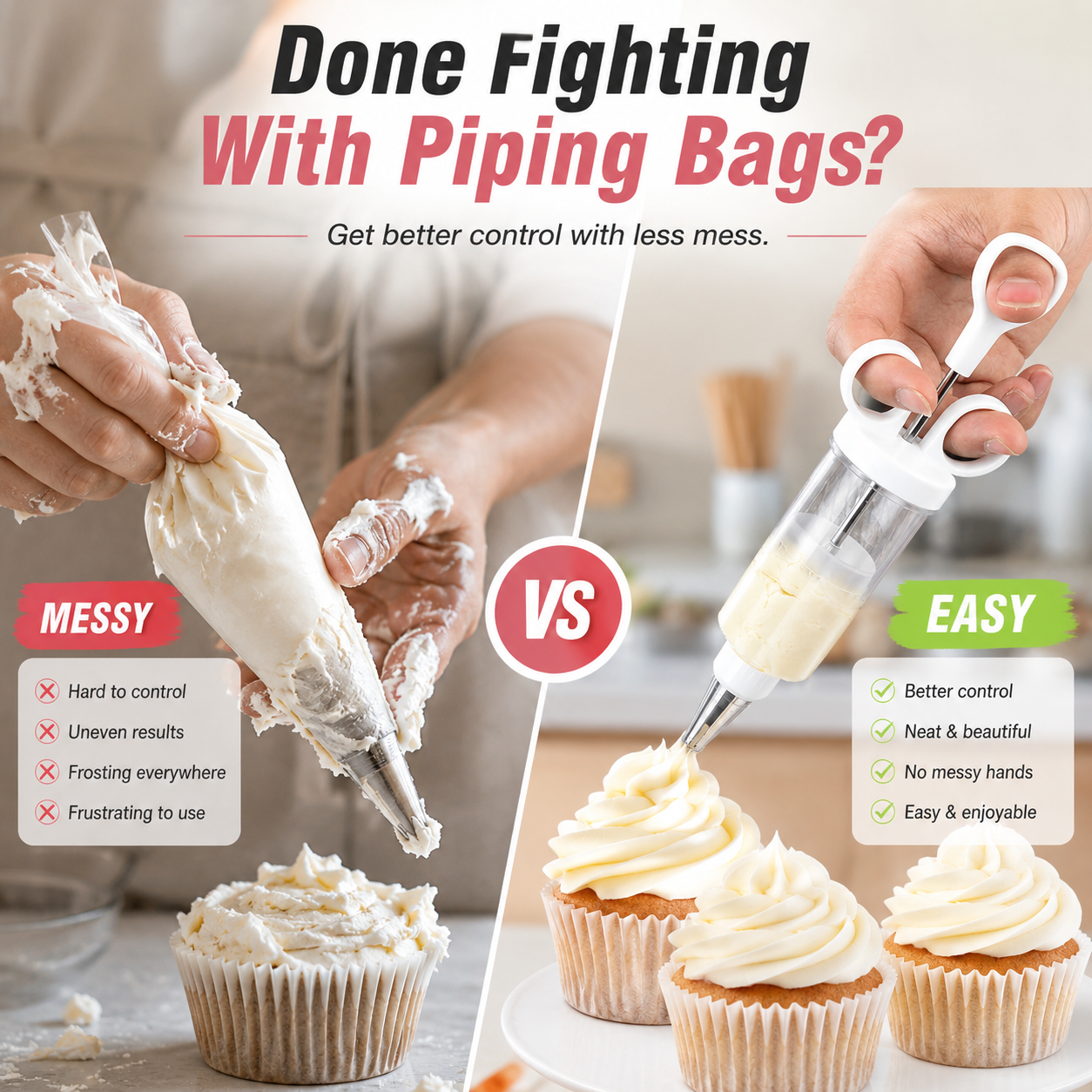 🧁 Easy Cake Decorating Gun – Beautiful Piping Made Simple