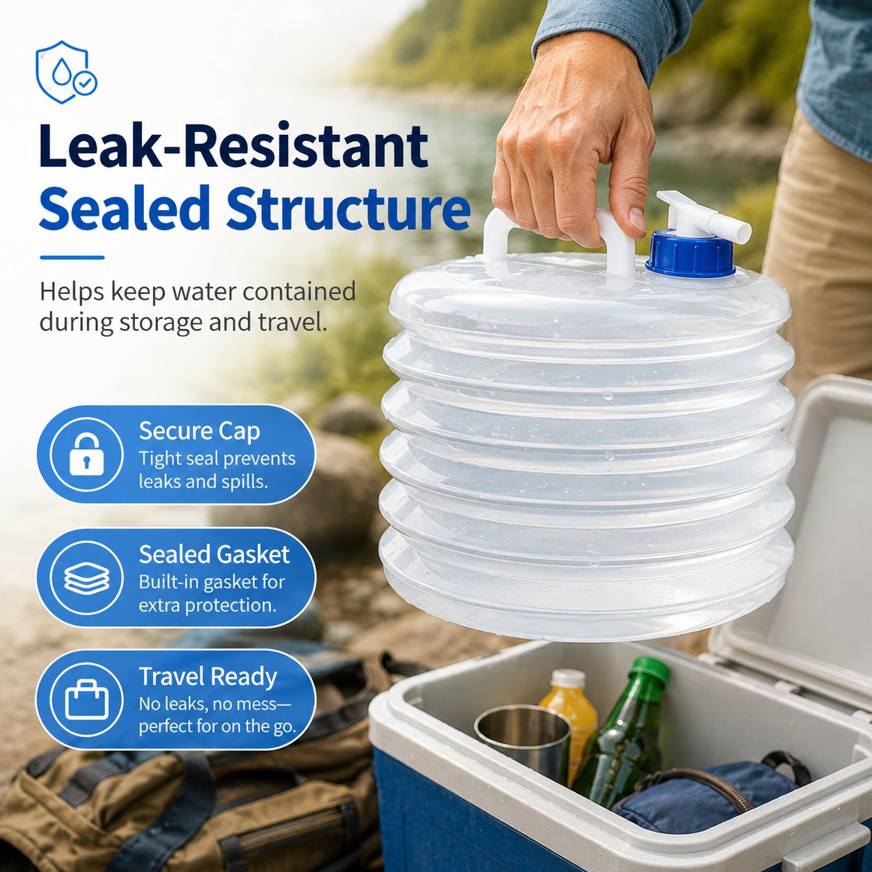🔥Foldable Water Container with Spigot