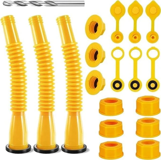 🔥HOT SALE🔥 Universal Gas Can Spout Replacement Kit — Flexible Leak-Proof Nozzle, Fits 1–10 Gal Cans