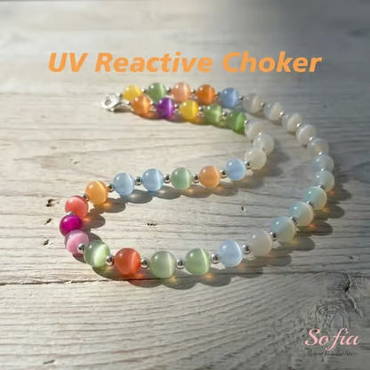 🌈 Sofia Dopamine UV Reactive Beaded Jewelry – Your New Summer Staple