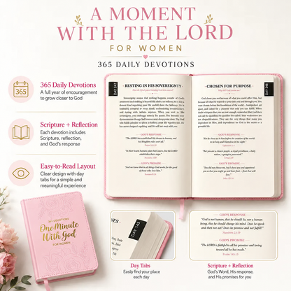 365 Daily Devotional Journal for Women 🤍 | A Moment With God Every Day