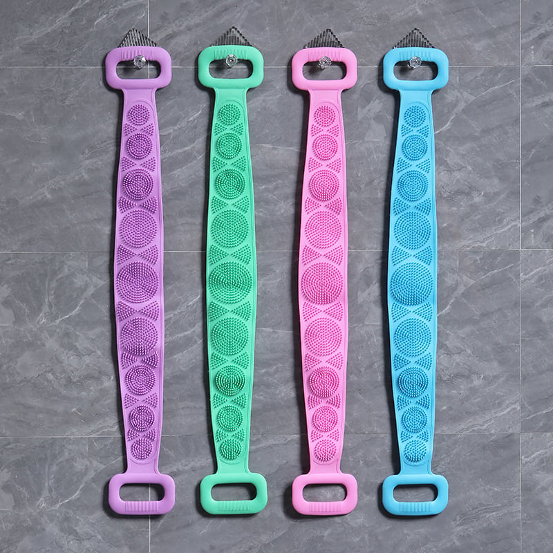 Silicone Bath Brush – Double-Sided Exfoliating Back Scrubber
