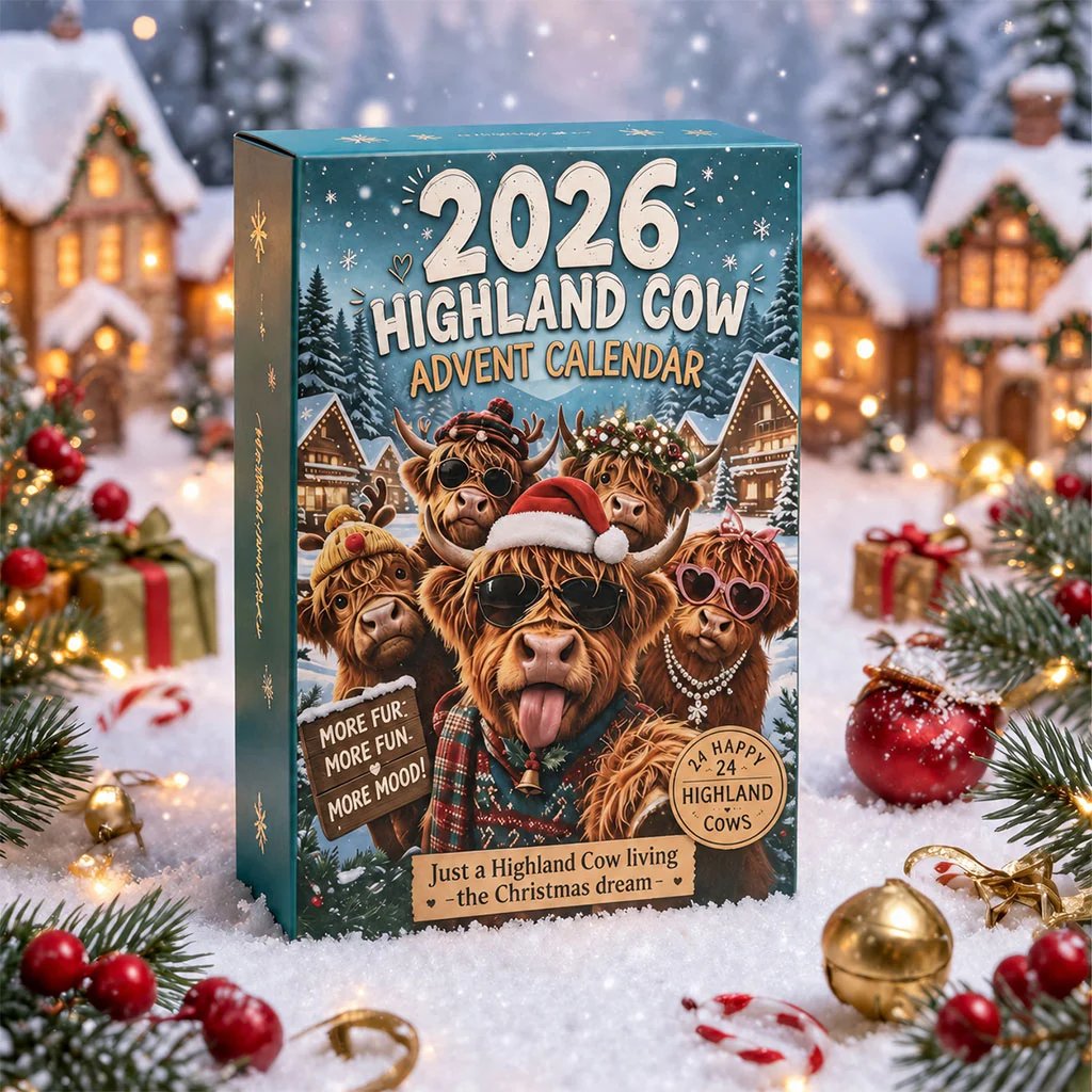 🐂🎁2026 Highland Cow Advent Calendar | Every Day Brings New Surprises(📦Buy 2 Free Shipping)