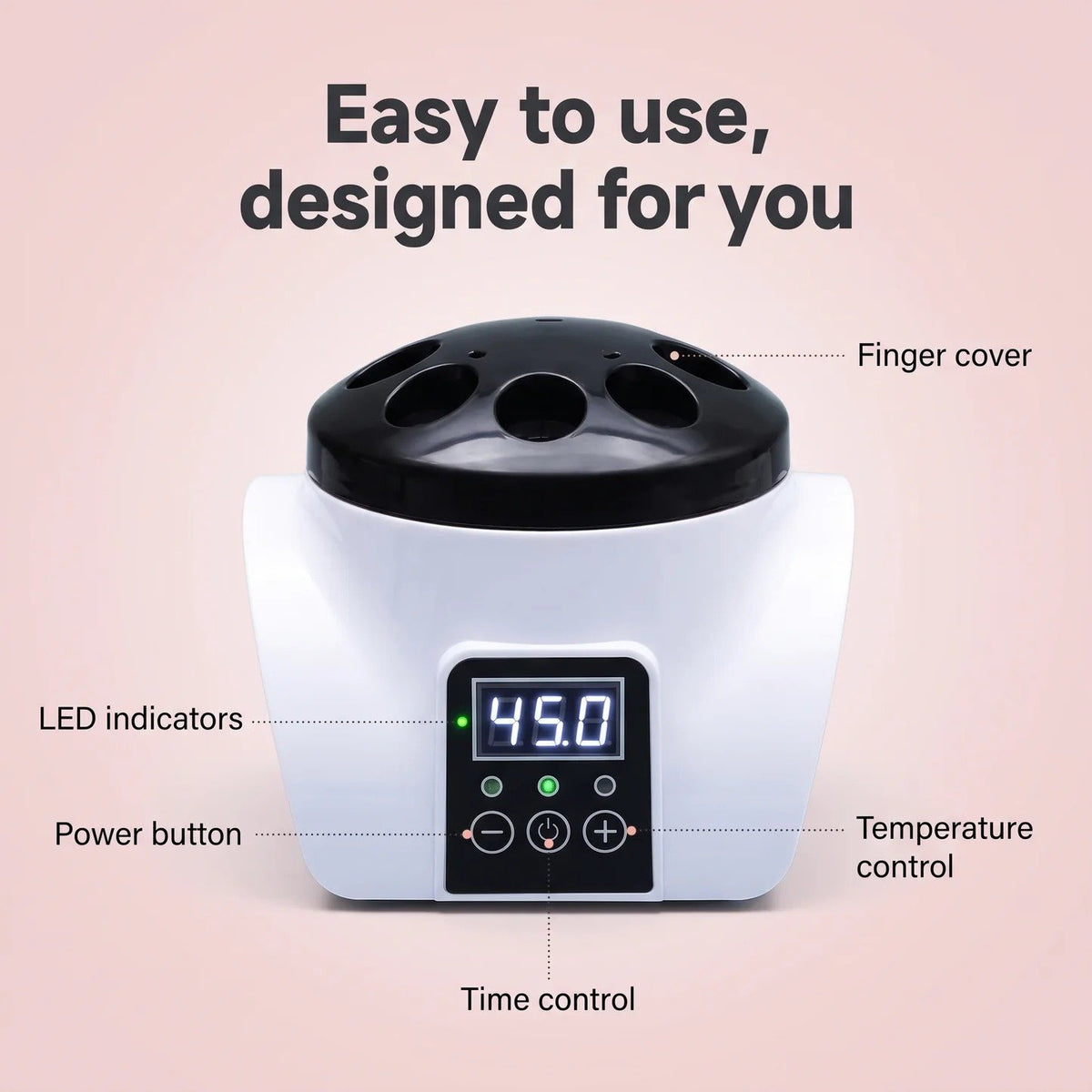 Professional Steam Gel Nail Remover | Digital Display At-Home Steamer