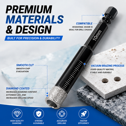 6 Pcs Diamond Drill Bits Set