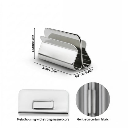 10 Pairs The New Magnetic Curtain Clips | Strong Double-Sided Light Blocking Magnets