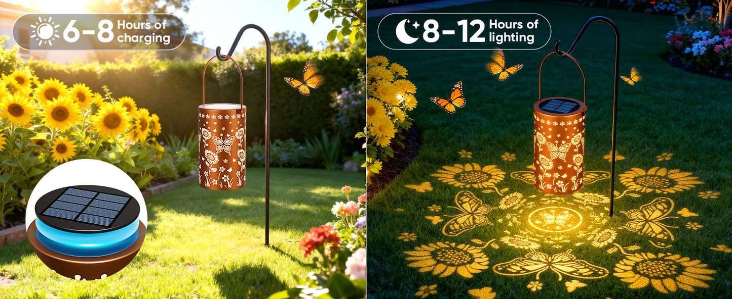 🔥HOT SALE 49% OFF-🌞Colorful Sunflower Glow Solar Garden Lantern