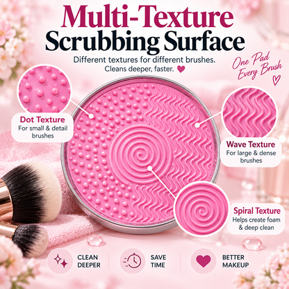 🫧 Makeup Brush Cleaning Soap with Silicone Scrub Pad | 100g ✨
