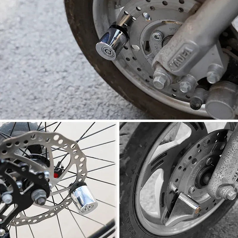 Disc brake lock close-up and locking design
