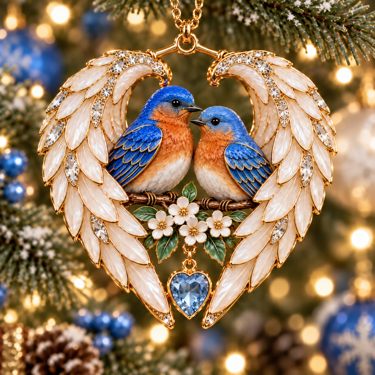 ❤️ 2026 Angel Wing Heart Bird Ornaments | 8 Keepsake Designs