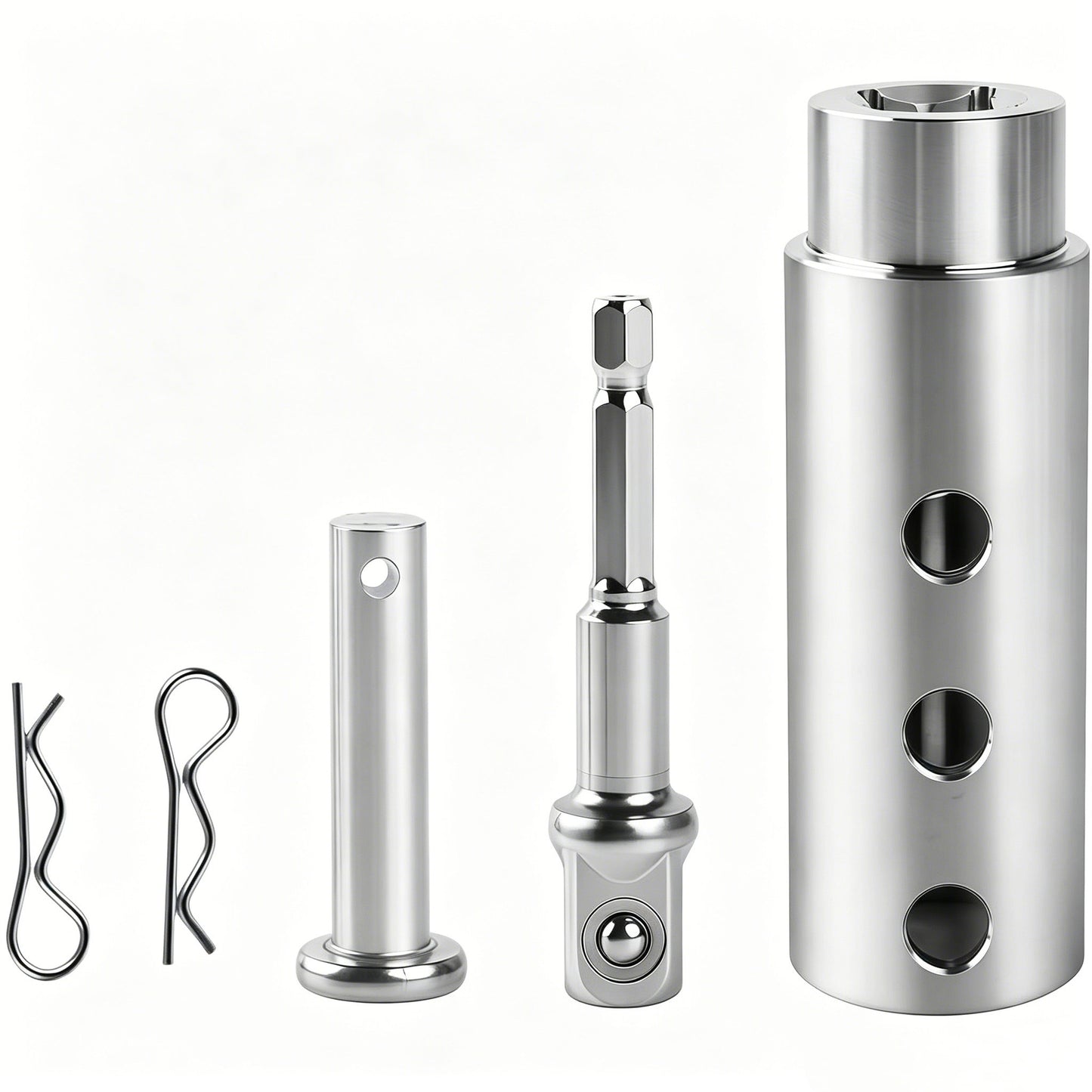 🔧 Heavy Duty Trailer Jack Drill Adapter, Fits 1-Inch Drive Shaft & 1/2-Inch Drill Socket, Ideal for RV Camper Dump Trailer
