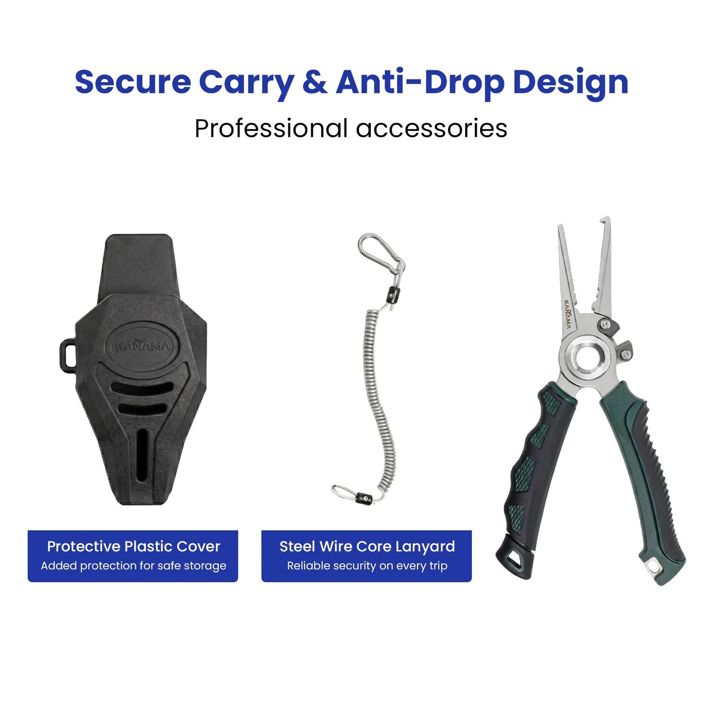 100% Saltwater Rustproof 17-4 PH Aerospace Steel Fishing Pliers – Last Lifetime Heavy-Duty Angling Multi-Tool