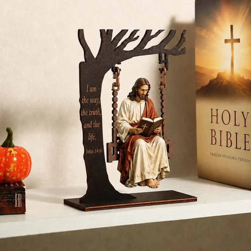 ✝️ Christian Jesus Swing Table Decor🎁