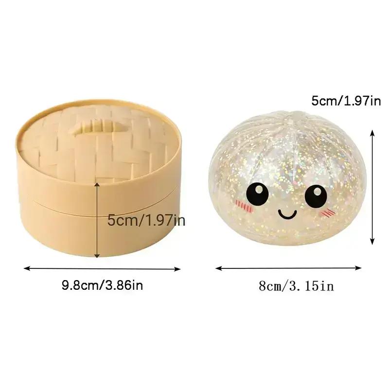 🔥Limited Time 49% Off✨Glitter Dumpling Squishy with Box