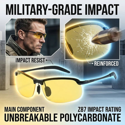 🚙🕶️Smart Vision Glasses – Anti-Glare UV Protection with Infrared Night Vision & Impact-Resistant Lenses