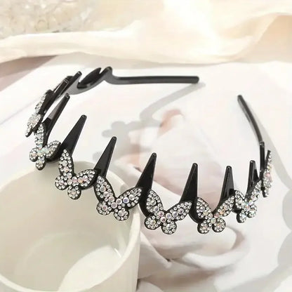 🔥Limited Time 50% Off🎨4 Pack Unisex Wavy Crystal Headband Set