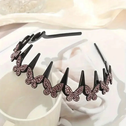 🔥Limited Time 50% Off🎨4 Pack Unisex Wavy Crystal Headband Set