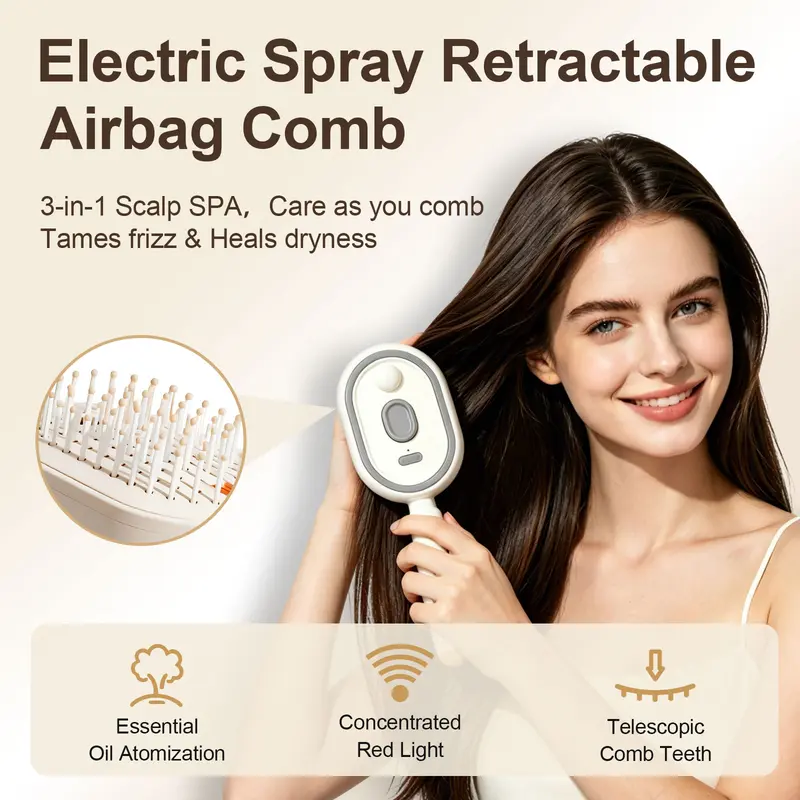 🔥Limited Time 49% Off✨Electric Spray Air Cushion Massage Comb