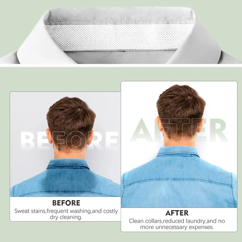 🎁2 Rolls Invisible Sweat Pads & Collar Protectors for Shirts – Unisex Sweat Guard