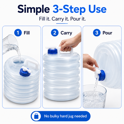 💧 – Collapsible Water Container with Spigot
