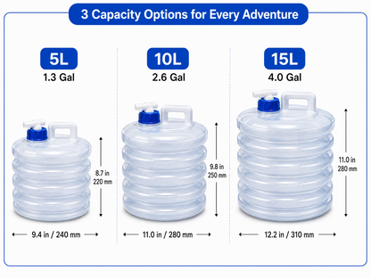 💧 – Collapsible Water Container with Spigot