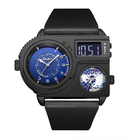 Bold Multi-Display Analog Digital Watch