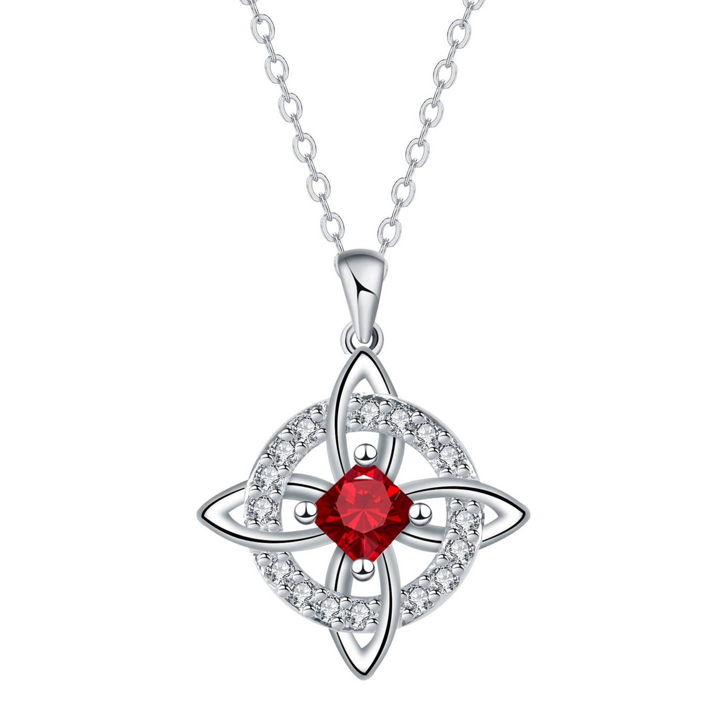 Mystical Birthstone Witches Knot Necklace – Natural Crystal 🔮💞Protect Your Loved Ones