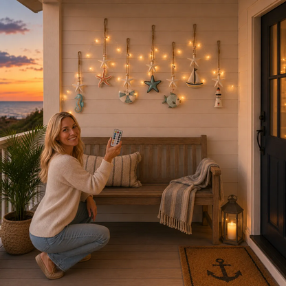 Seaside Glow Wall Hangings — Set of 7