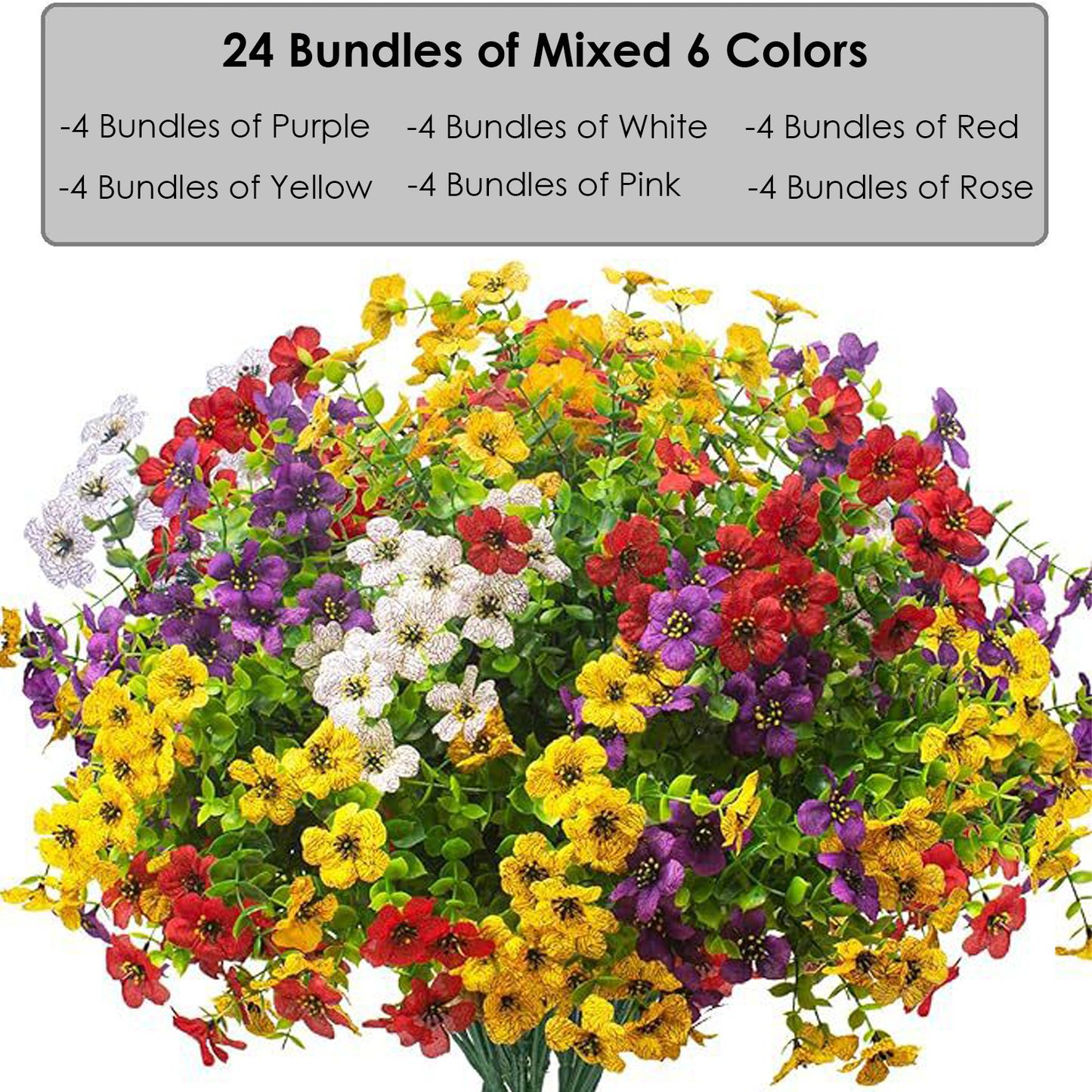 💥Only $1.98 Last Day Promotion!🌺UV Resistant Colorful Artificial Flower🌺
