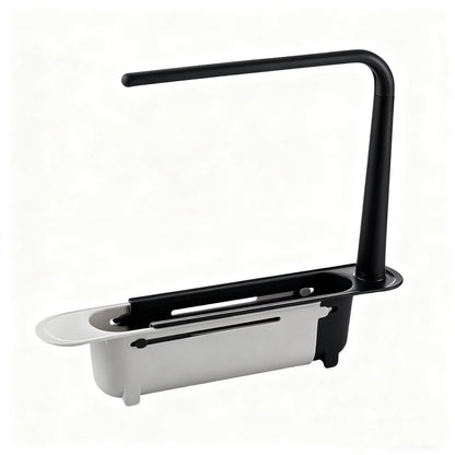 ✨ Adjustable Telescopic Sink Organizer – Drain, Dry & Declutter