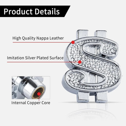🔥 Car Tire Valve Stem Caps, Wheel Tire Valve Caps 4 Pack US Dollar Sign