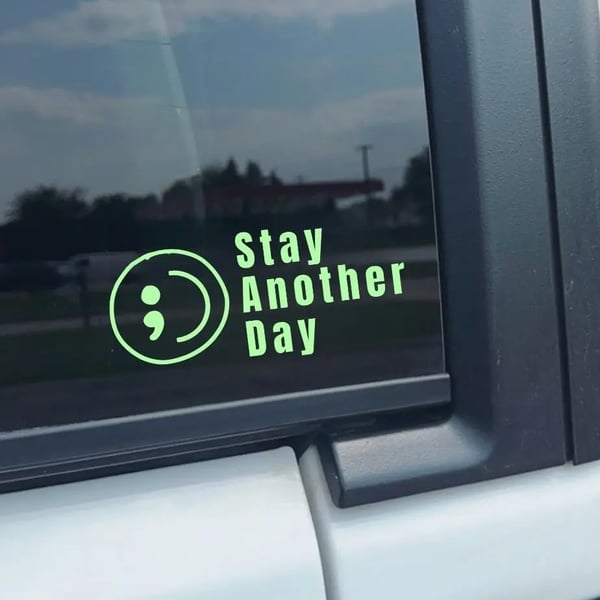 🔥LAST DAY 50% OFF - 🎗️Share Pack❤️ SAD Mental Health Awareness Car Decal (Set of 3)