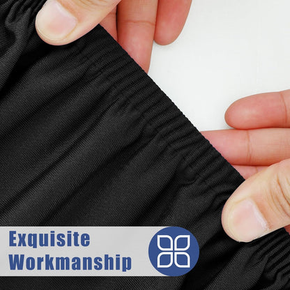 Stretch Fabric Table Top Cap Cover – Elastic Edge, Waterproof & Reusable