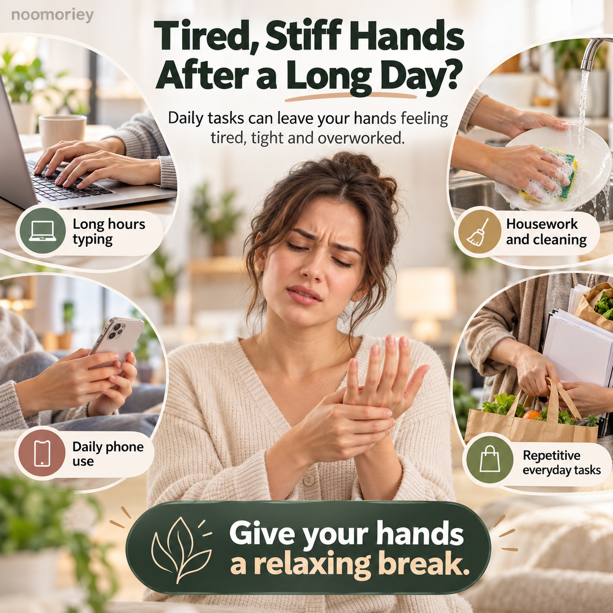 Hand Massager with 3 Massage Modes, Heat and Compression Function, for Arthritis, Relief of Carpal Tunnel and Trigger Finger Pain