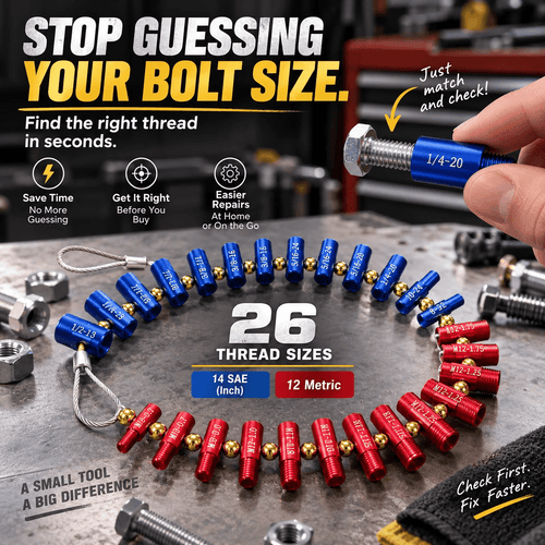 🔩 Stop Guessing Sizes With This Metric And SAE Thread Gauge