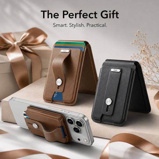 Smart Magnetic Phone Wallet with Stand & Location Tracking