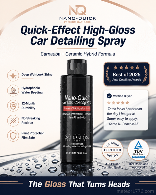Quick-Effect High-Gloss Car Detailing Spray