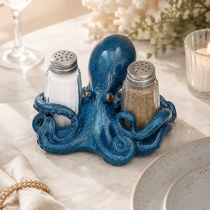 🔥Coastal Animal Salt & Pepper Shaker Holder Set