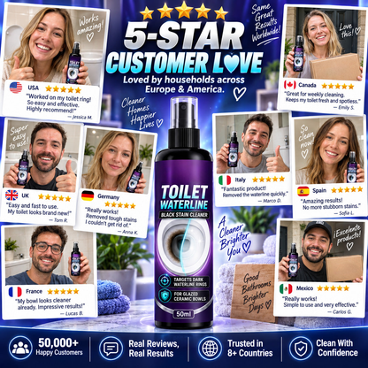 🥳HOT SALE🥳💞10K+ SOLD! Waterline Cleaner! Targets black rings, clinging formula & less scrubbing. Clean bowl – grab yours! ✅
