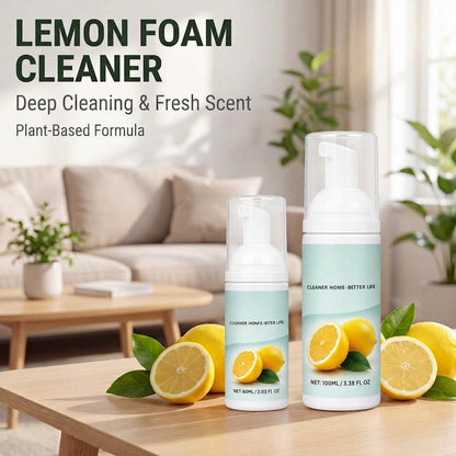 ⏳🔥LIMITED-TIME 50% OFF! ⏰Scented Foam Cleaner - Lemon Scent, Multi-purpose Gentle Stain Remover for Home, Kitchen, and Bathroom