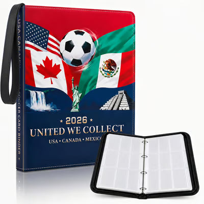 ⚽ 2026 Soccer Card Collection Binder – Zipper Trading Card Album Holder for Football Fans & Collectors 🏆