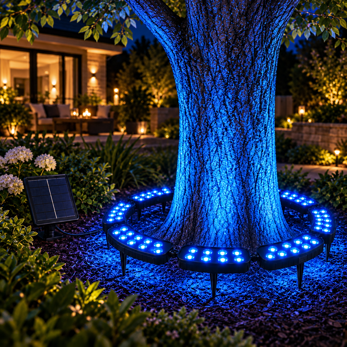 💜💙💚 One Tree. Endless Colors. – Solar RGB Landscape Ring Light