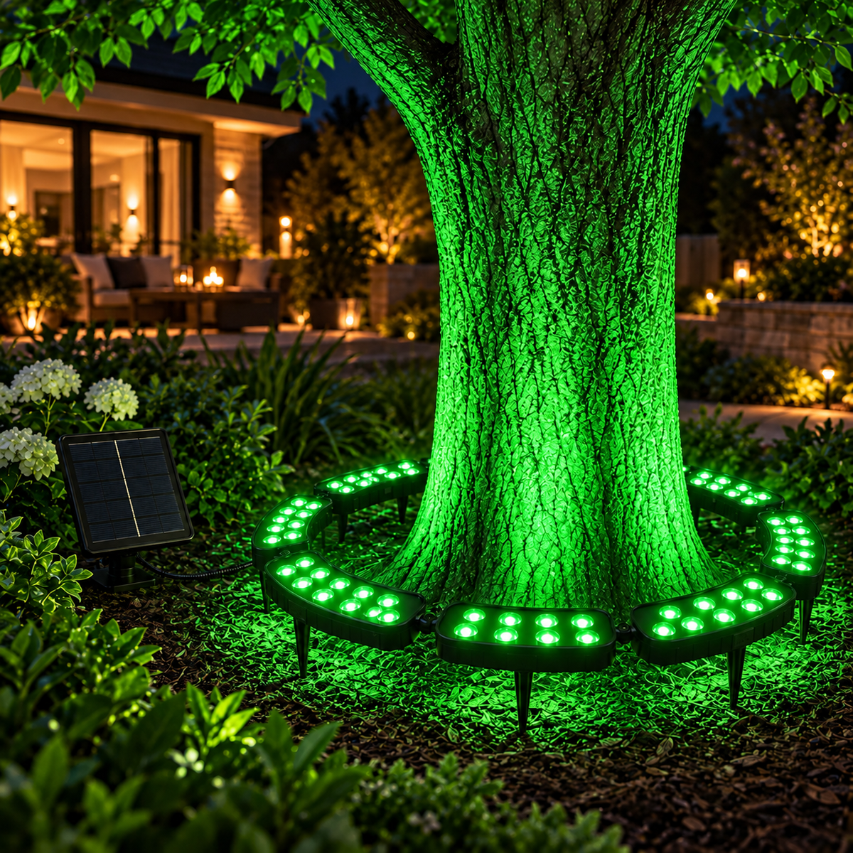 💜💙💚 One Tree. Endless Colors. – Solar RGB Landscape Ring Light