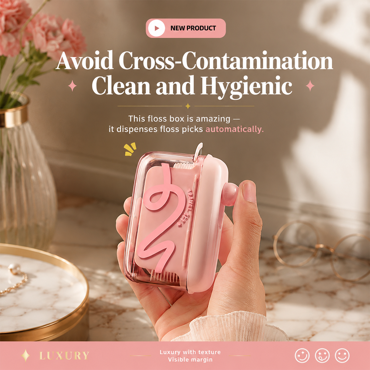 🔥 Buy 2 Get 1 FREE! 🦷 Automatic Pop-Up Dental Floss Box – Cleaner, Faster & More Hygienic Oral Care ✨
