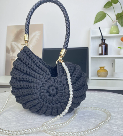 Nautilus shell crossbody bag