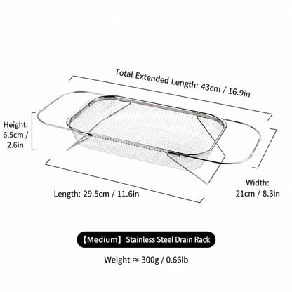 💦 Expandable Over-the-Sink Strainer Basket