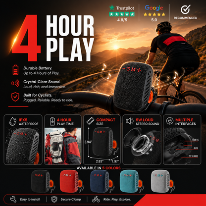 Waterproof Bicycle Bluetooth Speaker with Mounting Bracket
