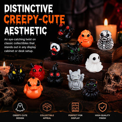 👻30 PCS Mini Demon Ghost Skull Resin Duck Desktop Decoration Item