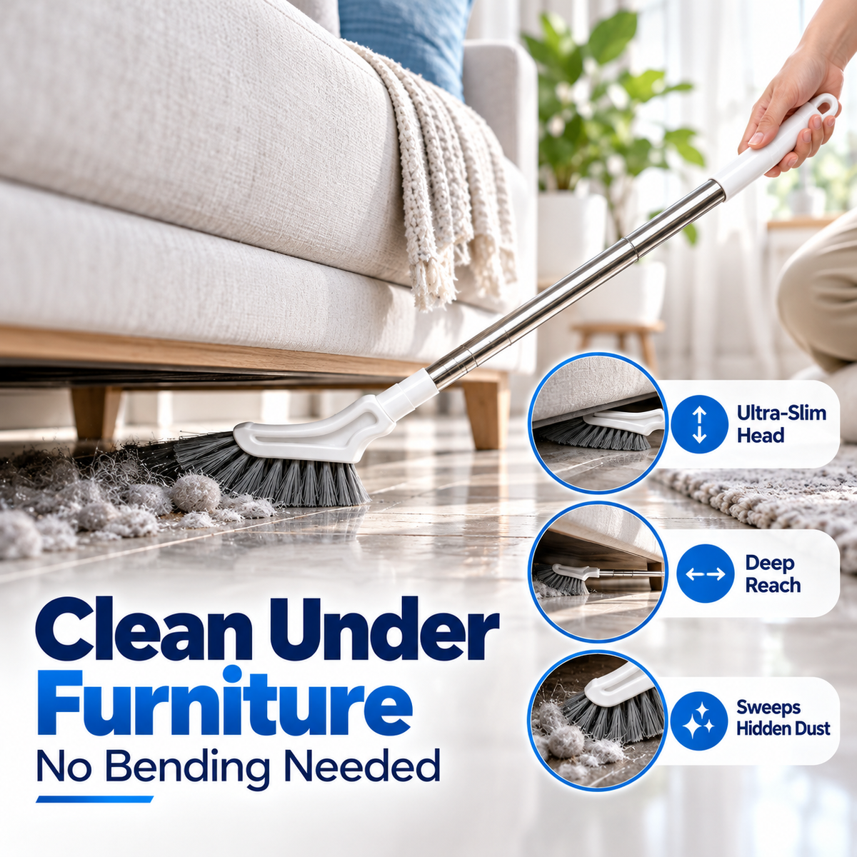 ✨ Extendable Gap Cleaning Brush – Reach Every Hidden Corner Effortlessly!